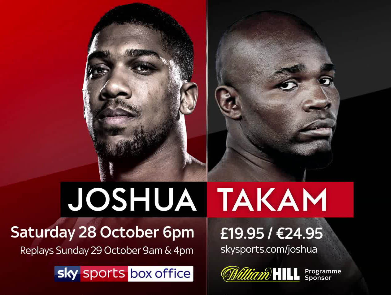 The Anthony Joshua fight can be Watched in local Vue cinemas