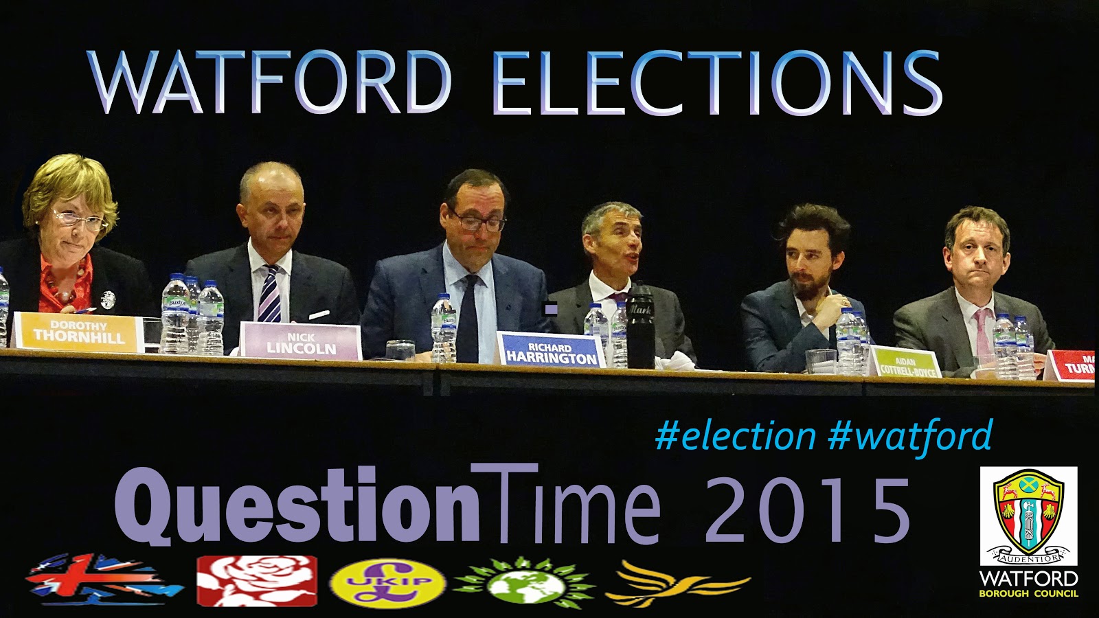 Watford Parliamentary Candidates at the WO's election hustings.