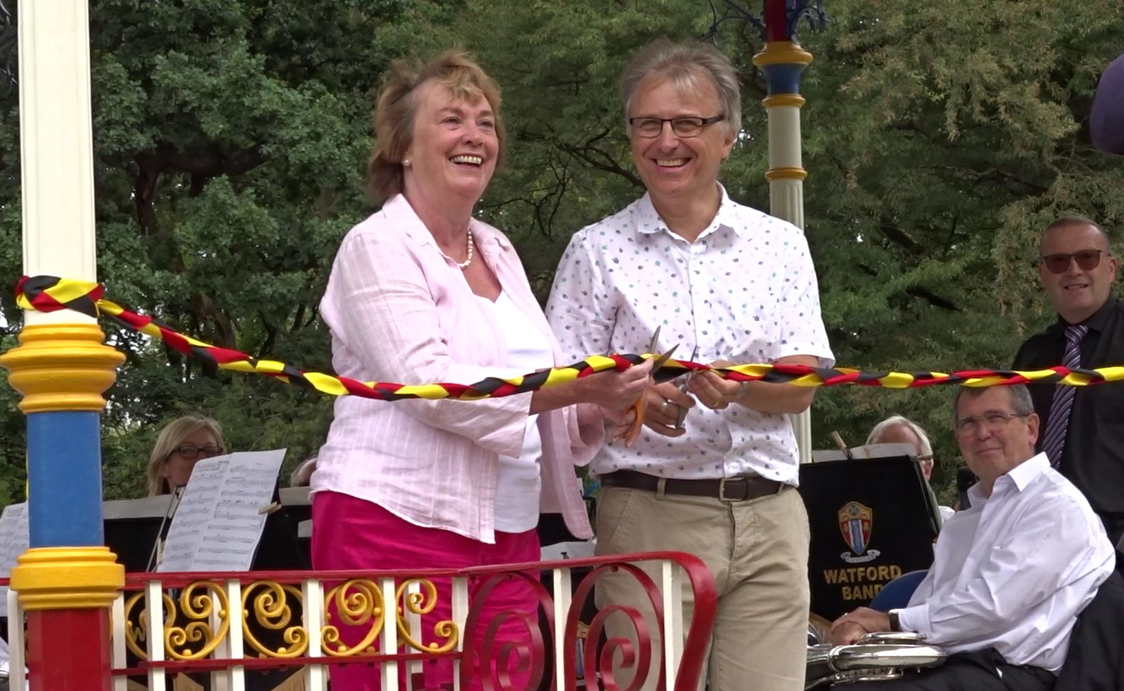 VIDEO: Watford Bandstand Officially Opened by Baroness Mayor Dorothy went into Full Swing