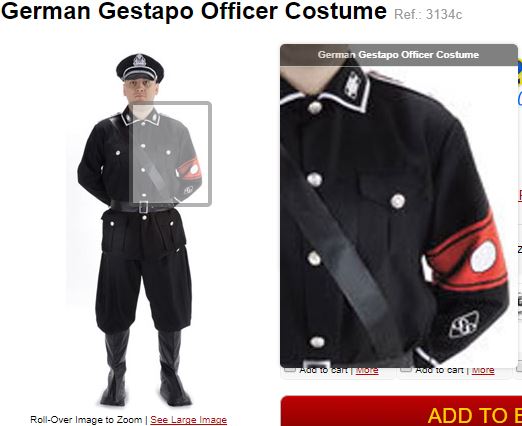 Nazi gestapo uniform costume  October 31