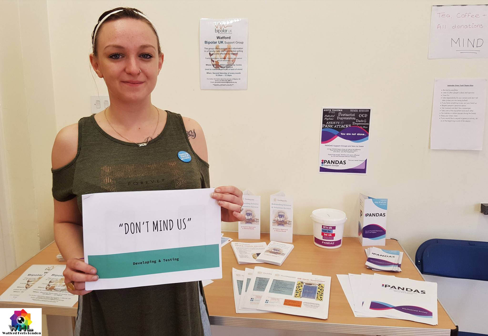 Jade Organises Mental Health Awareness Week at Leavesden Green Community Centre