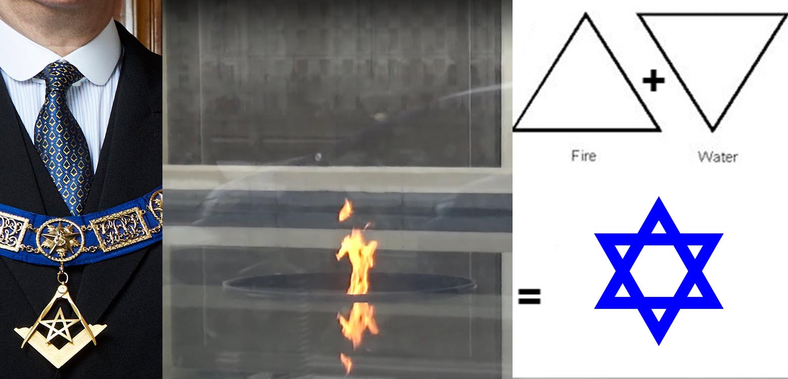 the Secret behind the Eternal flame symbolism revealed fire and water masonic jewish star of david