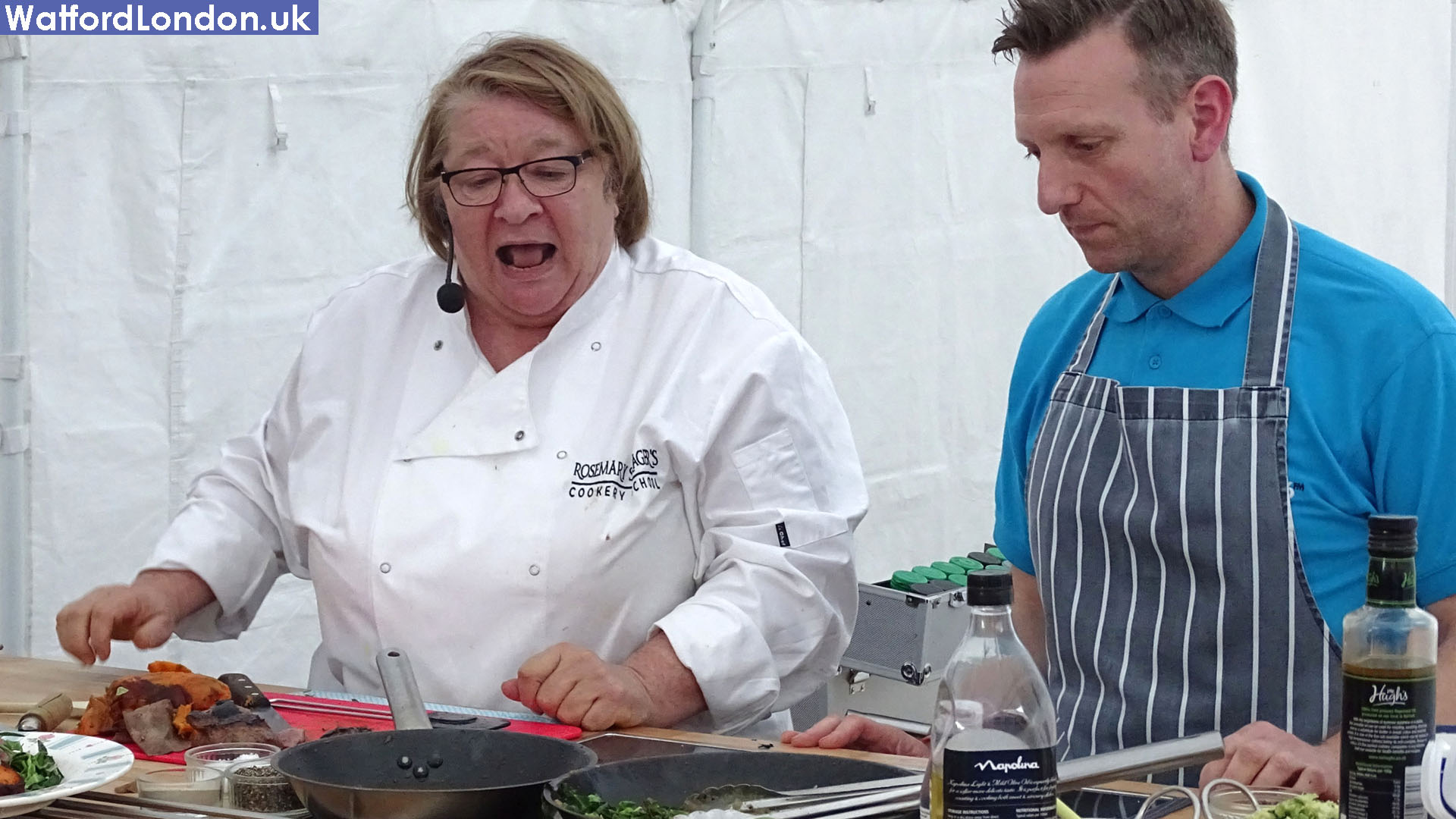 Celebrity Chef Rosemary Shrager at Watford Market Opening