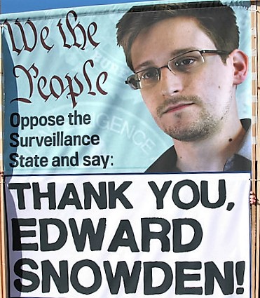 whistle-blower Edward Snowden in 2013