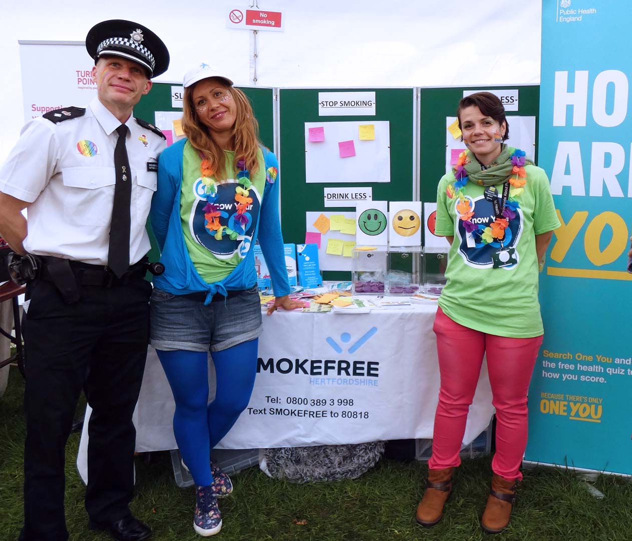 Herts Ofice Sergeant inspector LGBT festival with Turning Point