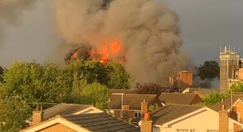 Firefighters tackle large fire at Baldock Industrial Estate