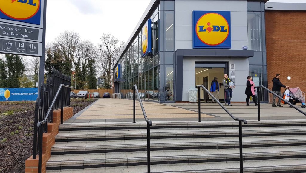 LIDL new supermarket attracts shoppers