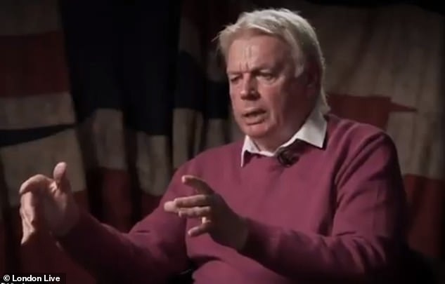 In the interview, Icke aired unsubstantiated theories about the virus and suggested mandatory vaccination would be 'fascism'.