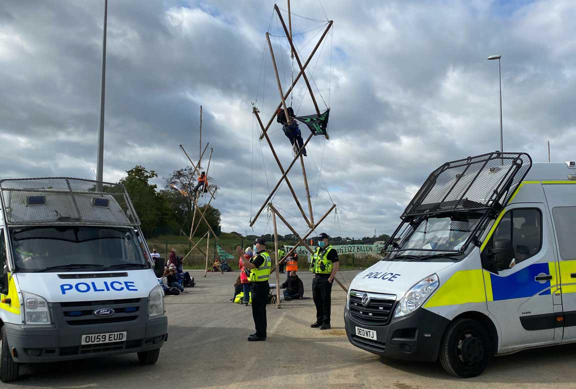 Twenty-one HS2 protestors charged in connection with demonstration in Denham.
