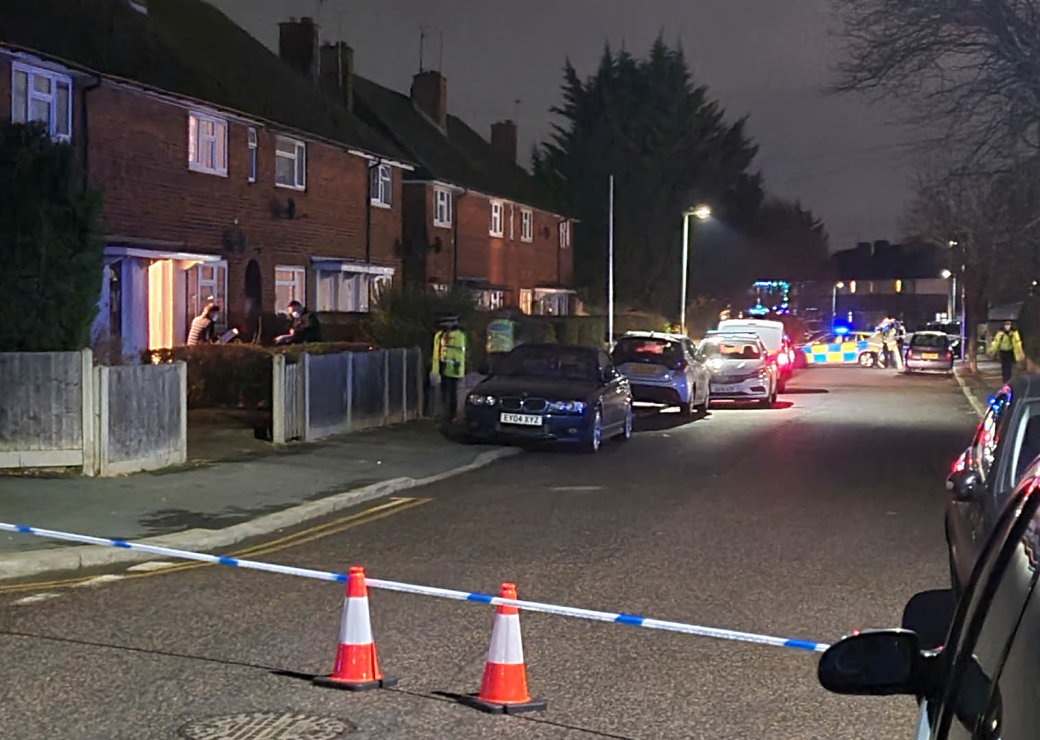Woman found dead, Police cordon off Road in Leavesden, Watford