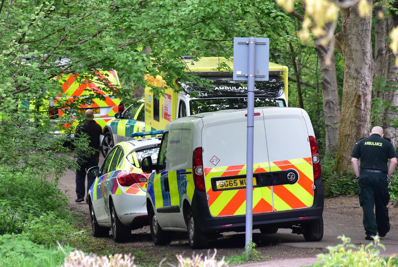 Police at Serious incident by Grand Union Canal Cassiobury Park