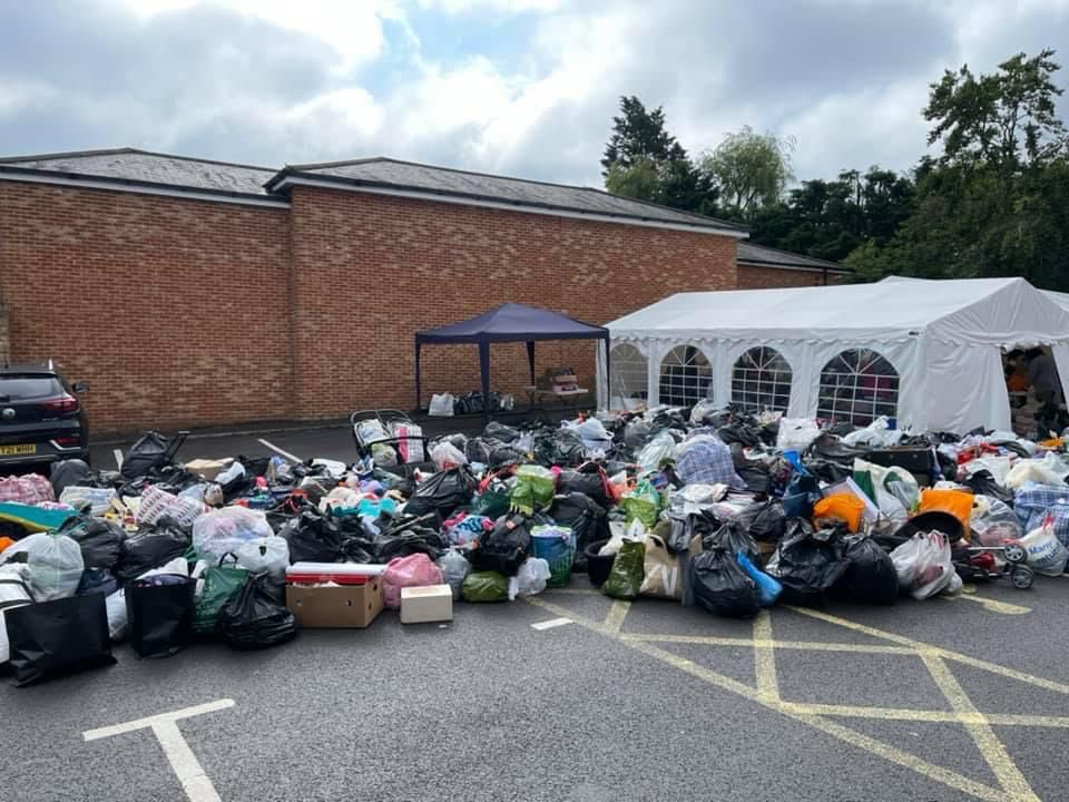 Bushey and Radlett inundated with Donations for Afghan refugees arriving in Hertfordshire