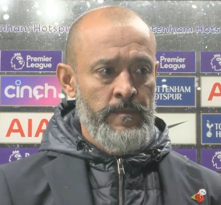 Head coach Nuno Espirito Santo has been sacked by Tottenham less than five months after being appointed