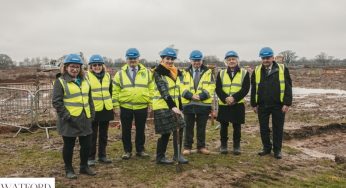 Construction begins at the site for West Herts Crematorium