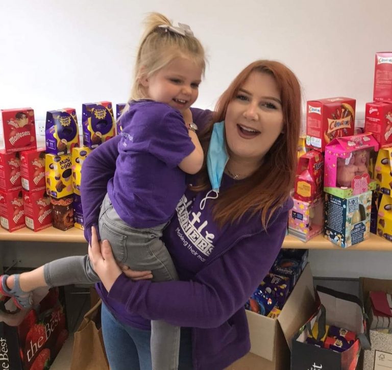 Mother gives 500 Easter Eggs to children in the community