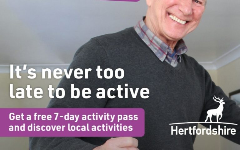 Free 7-day activity pass for all adults in Hertfordshire!