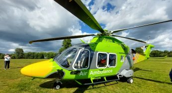 Essex & Herts Air Ambulance replacement ‘green and yellow’ helicopter being used for June & July