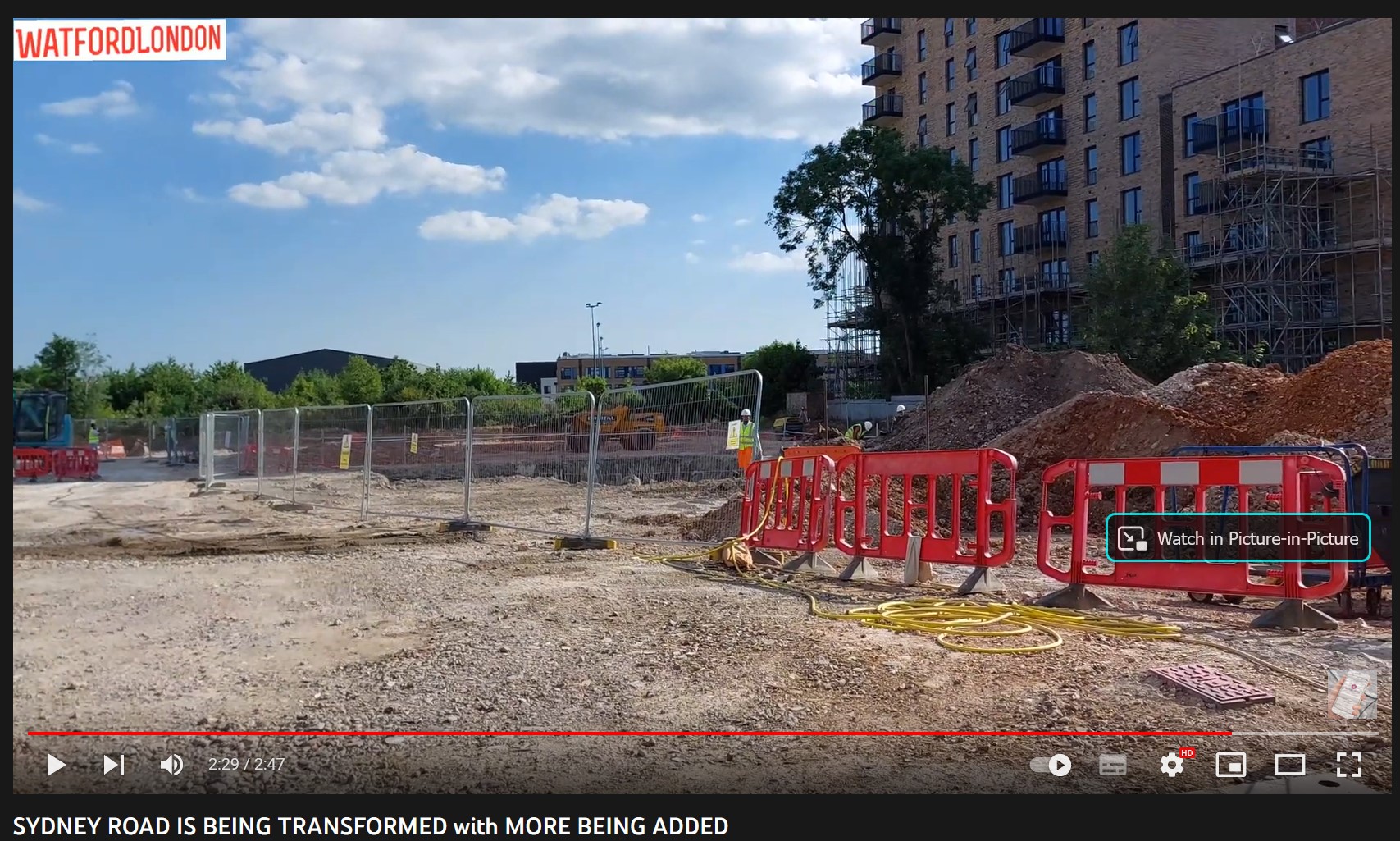 Footage of Sydney Road being Transformed as NEW Housing plot