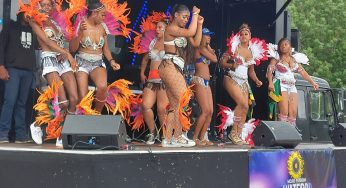 Dancers Shake da booty at Watford Cultural Carnival 2022 live