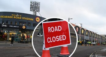 Vicarage Road Watford road to shut for three weeks