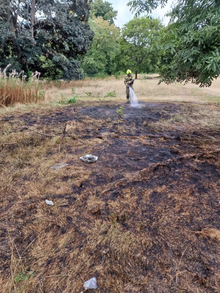 Fire in Cassiobury Park prompts Council reminder of BBQ ban