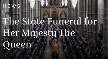 The Queen’s State Funeral procession in London Monday