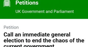 Rapidly growing Petition Calls for an immediate general election