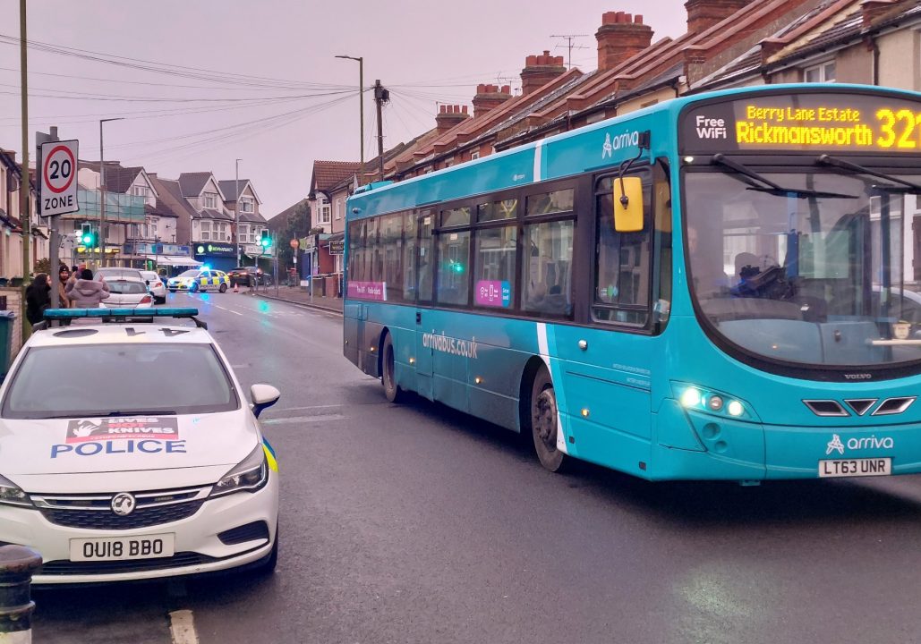 Police closed road in Watford following incident incident