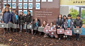 Primary School Students Artwork on Display at Cortland Cassiobury Unveiling Ceremony