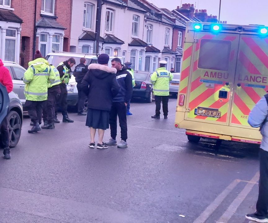 Police closed road in Watford following incident incident