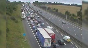 Man Dies in Serious Two-Vehicle Crash Closed M1 in Both Directions
