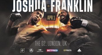 Anthony Joshua shares comeback fight details vs Jermaine Franklin