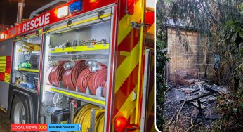 Firefighters tackle abandoned building blaze in Garston