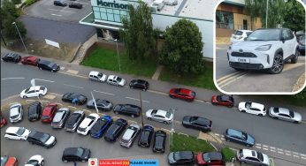 Local Residents Complain About Watford Showroom Cars blocking Footpath and parked on Yellow Lines