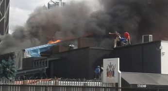 Dramatic Video London Greenwich Nightclub engulfed in flames