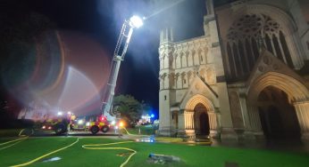 Emergency Services at St Albans abbey carry out Training