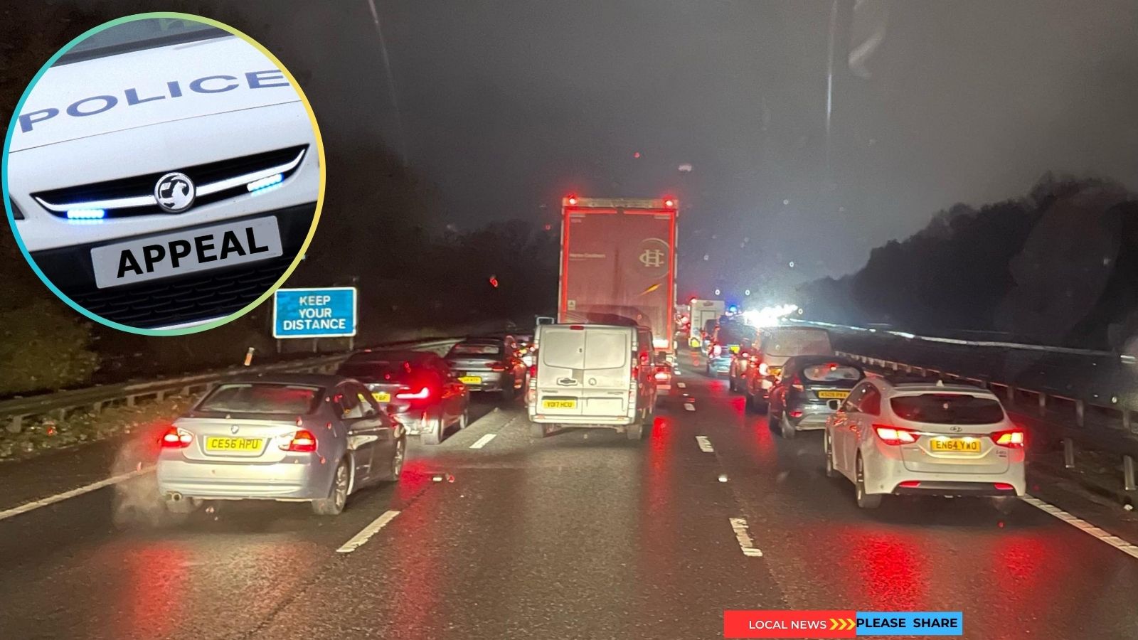 Dead Man's Body Found Near M1 Hard Shoulder After Motorway Hit-and-Run Crash