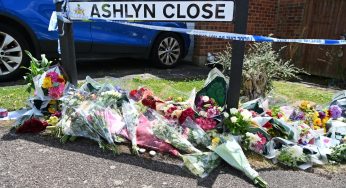 Flowers & Tributes Left for Carol Hunt and Daughters in Bushey Killing