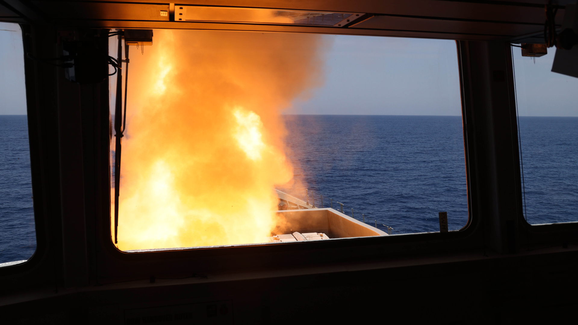 Royal Navy wardship HMS Diamond shoots down Yemen missile