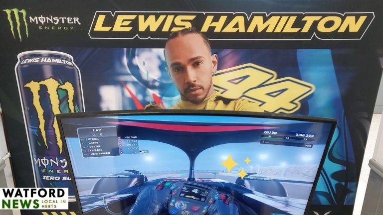 Race with Lewis Hamilton in the Ultimate Desert Racing Game at ASDA