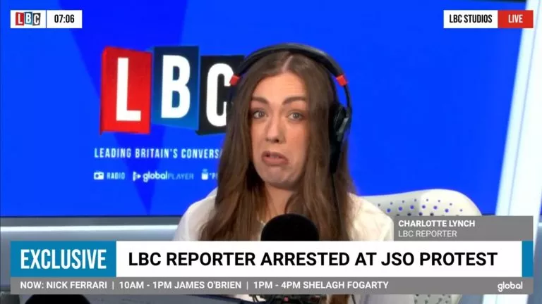 Hertfordshire Police illegally arrest lawful LBC journalist and cameraman.