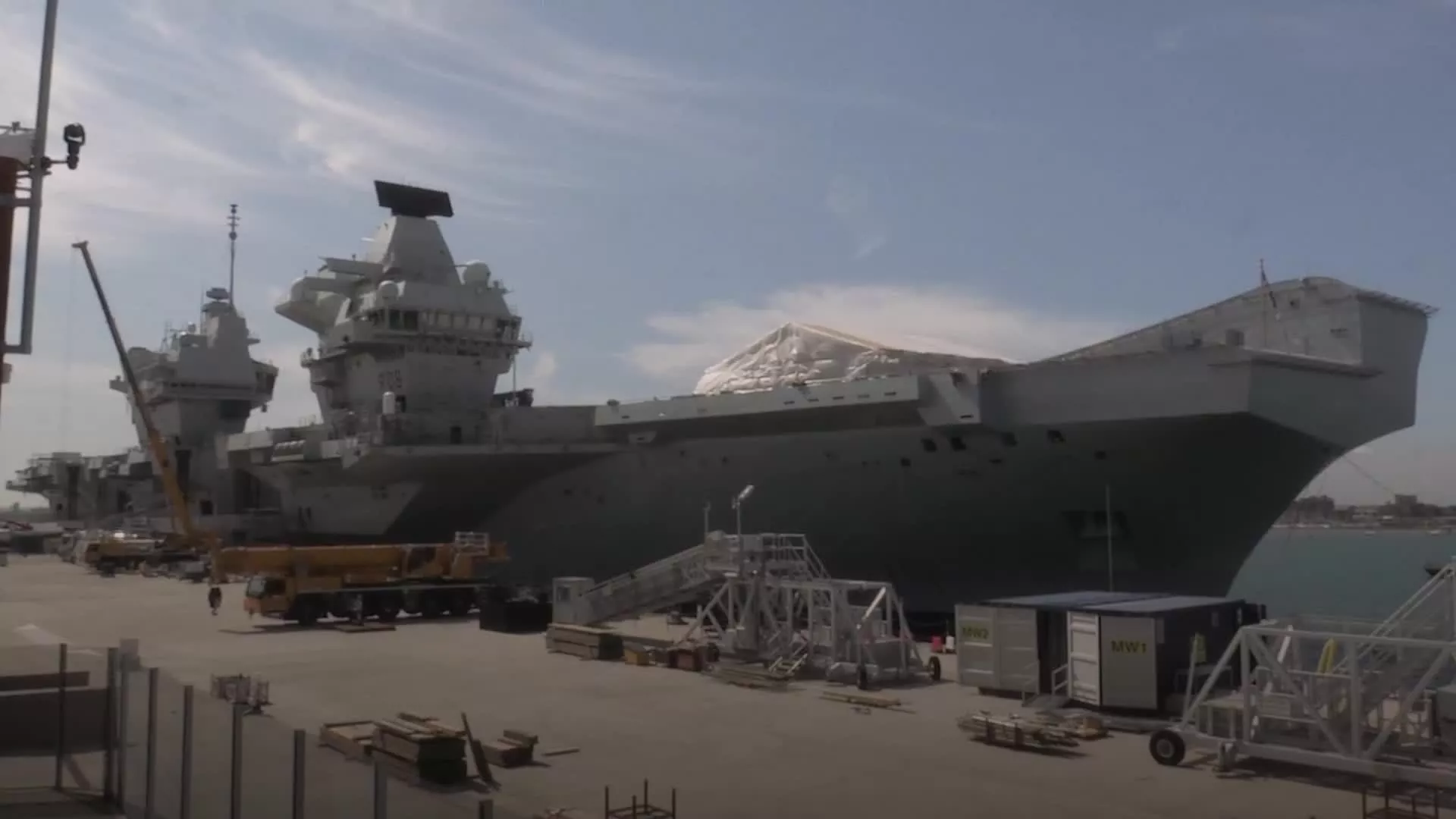 The Royal Navy's £3 billion aircraft carrier is to set sail for the US where British fighter jets will take off from its flight deck for the first time.