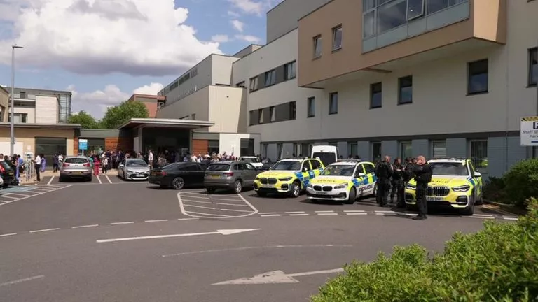 Armed police arrested Man after stabbings at north London hospital