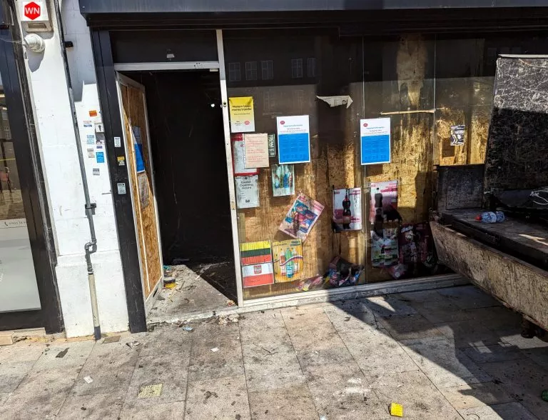 The Pond Post Office Starts Refurb after fire gutted the premises and re-opening