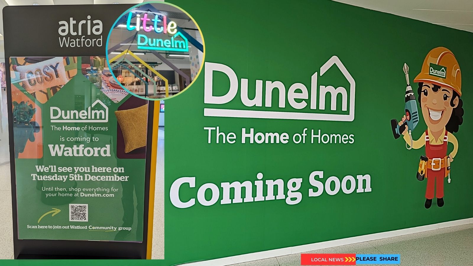Dunelm, the UK's largest homewares retailer, is opening its first location in Watford's Shopping Mal at 9am on Tuesday (December 5) 2023.