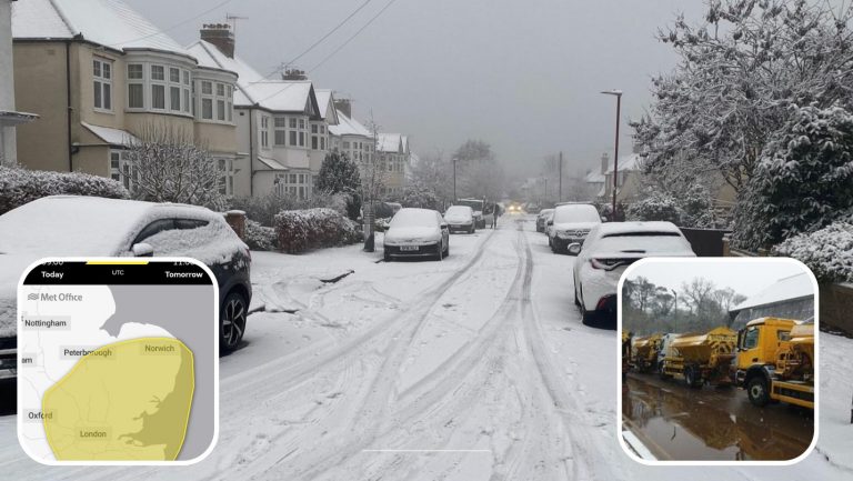 England wakes up to Snow & travel disruptions