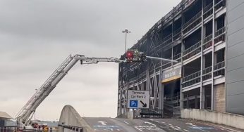 London Luton Airport Flights halted after fire caused multi car park collapse