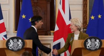 Rishi Sunak & Ursula von der Leyen New Brexit Deal to EU goods rules