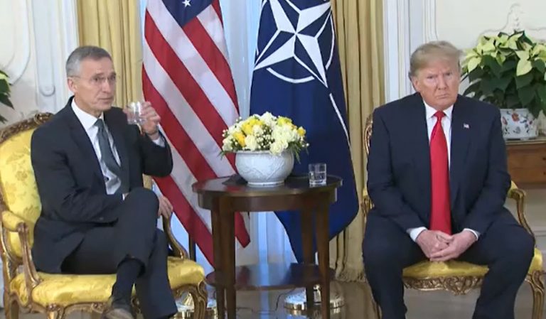 Secretary General Jens Stoltenberg meets with US President Donald Trump