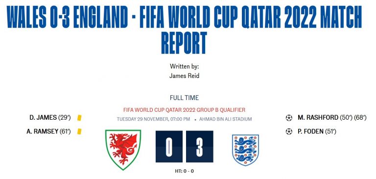World Cup 2022: England beat Wales to finish their first stage